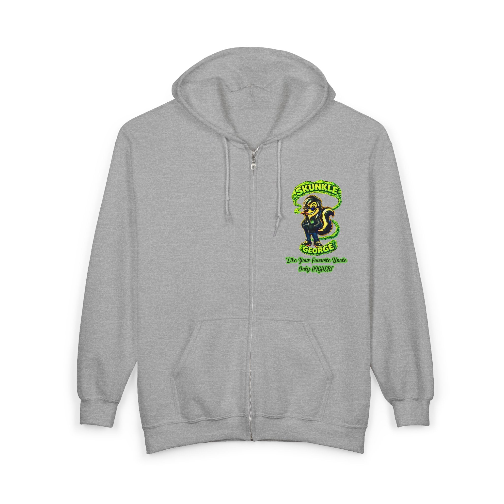 Zip Hoodie - "This Too Shall Puff Puff Pass" Colorful Stoner Graphic