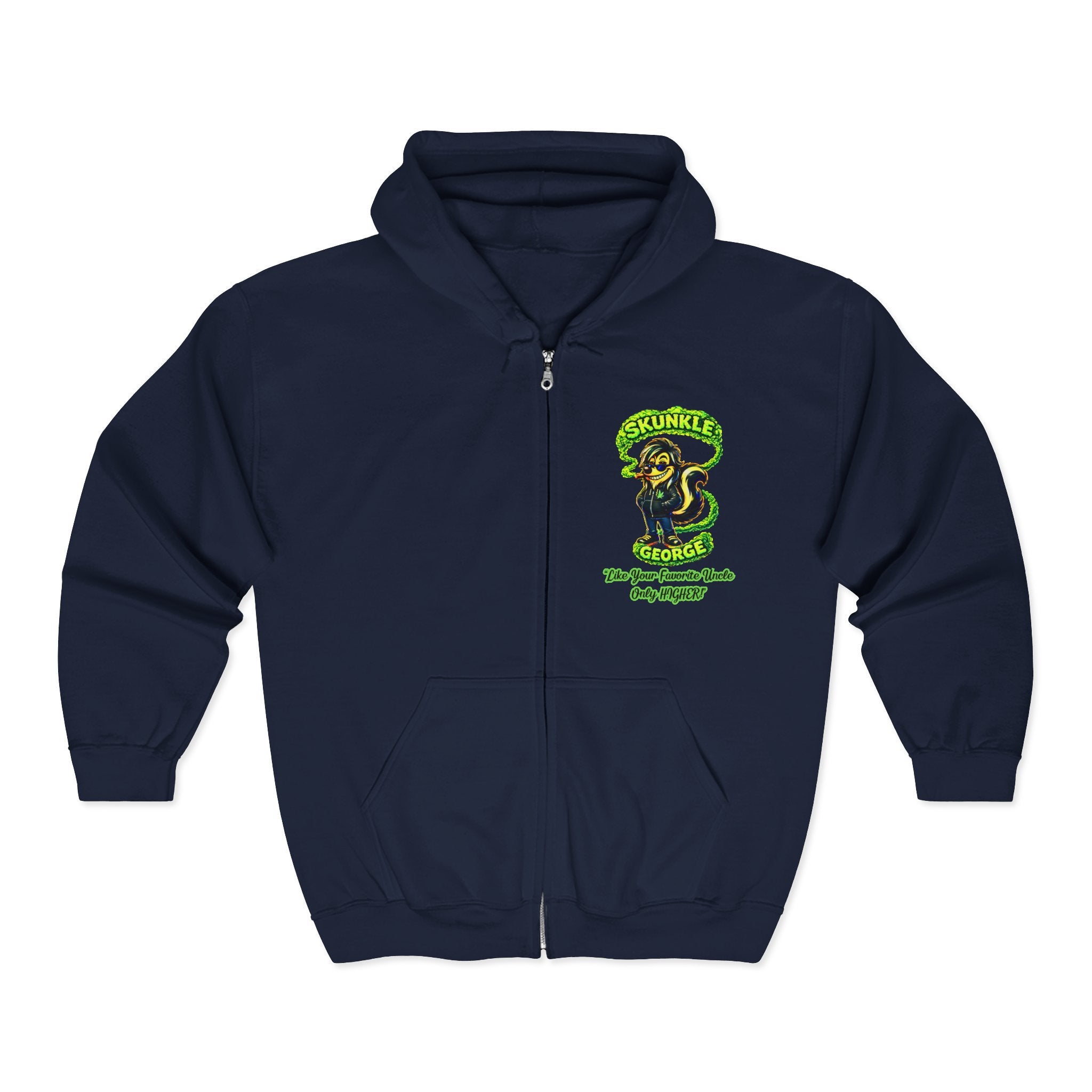 Zip Hoodie — Skunkle George “Pure Imagination” Retro Graphic Zip-Up