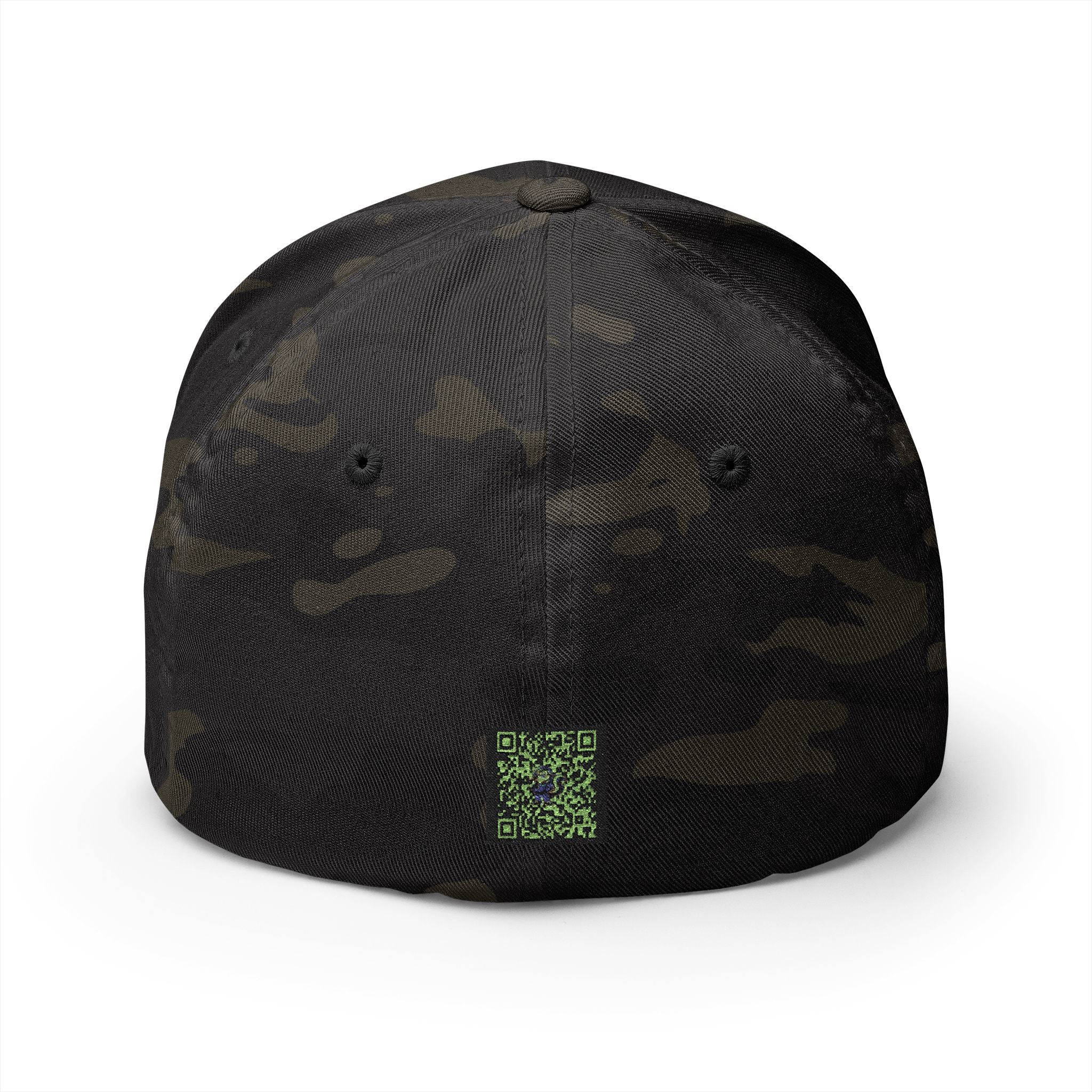 Embroidered "Skunkle George" Script Cap — Black Structured Baseball Hat