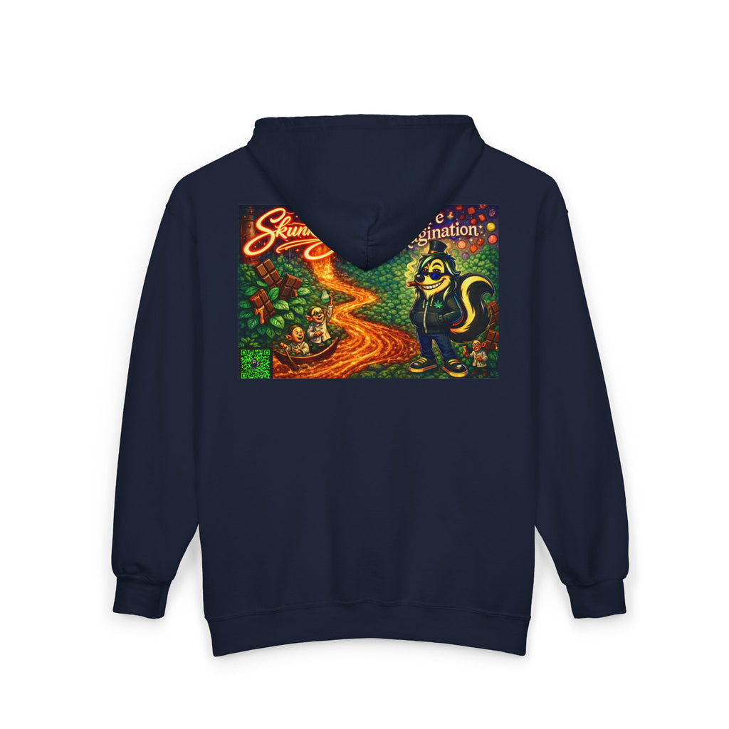 Zip Hoodie — Skunkle George “Pure Imagination” Retro Graphic Zip-Up