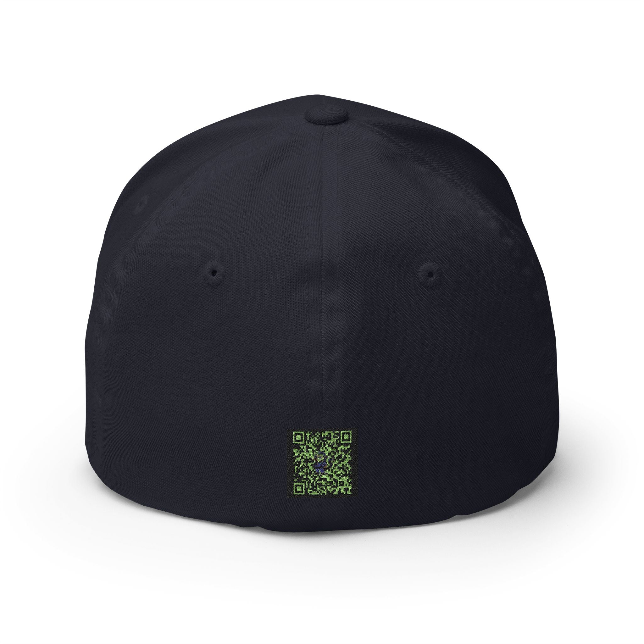 Embroidered "Skunkle George" Script Cap — Black Structured Baseball Hat