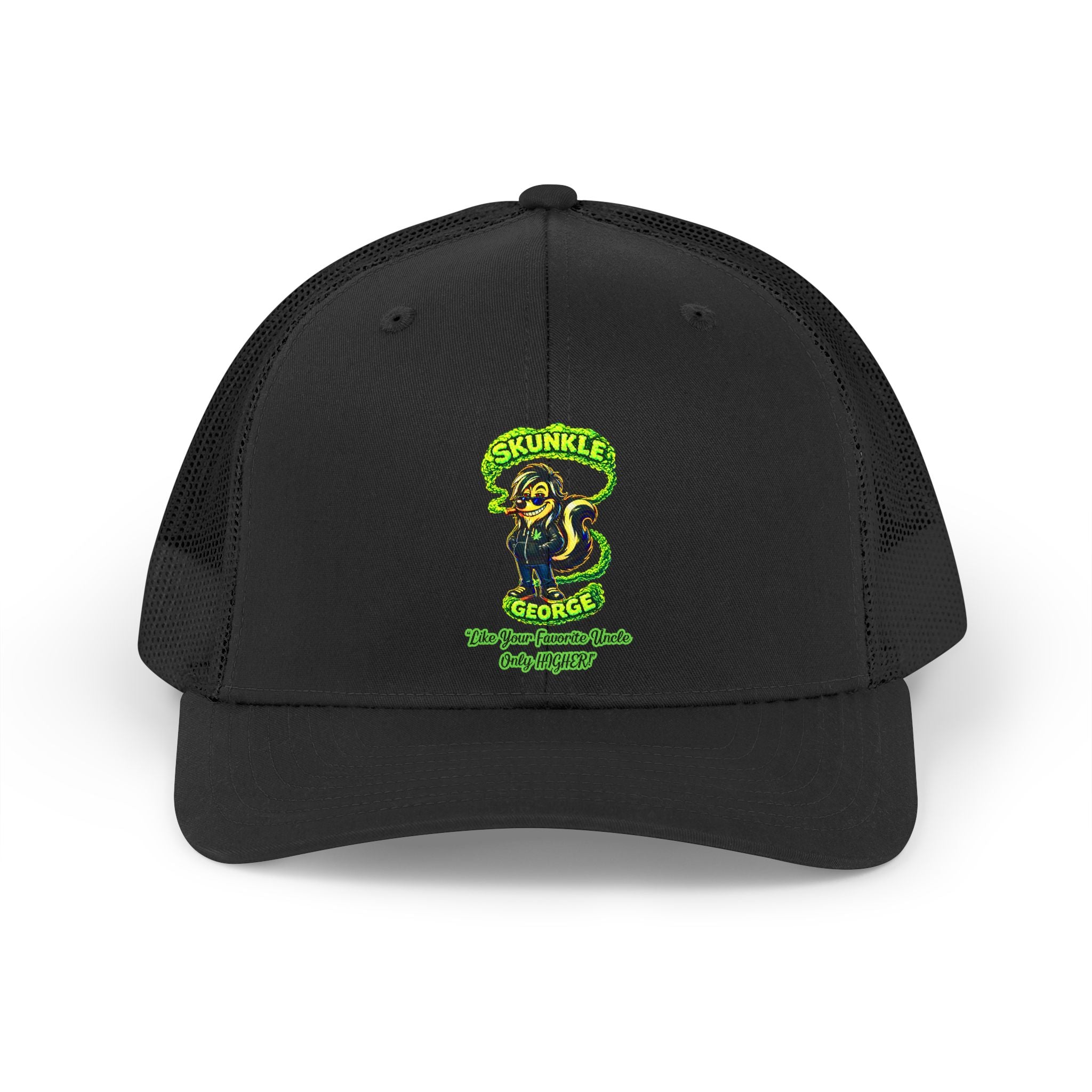 Retro Skunkler Skates Trucker Hat — Vintage Skateboard Patch Cap