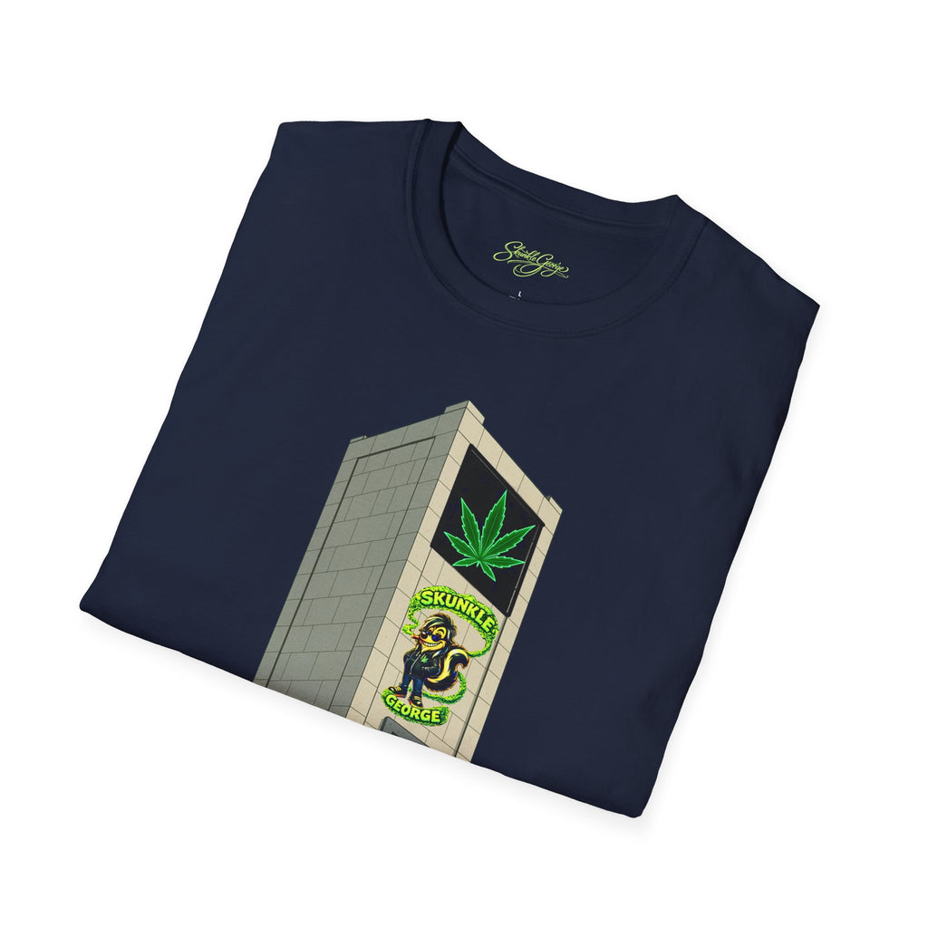 Skunkle George's Canna-Bin Graphic T-Shirt
