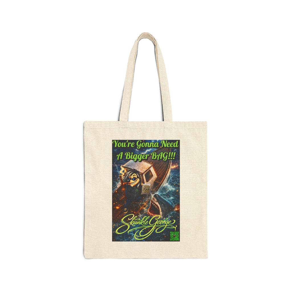 Skunkle George Tote Bag — Cotton Canvas Tote