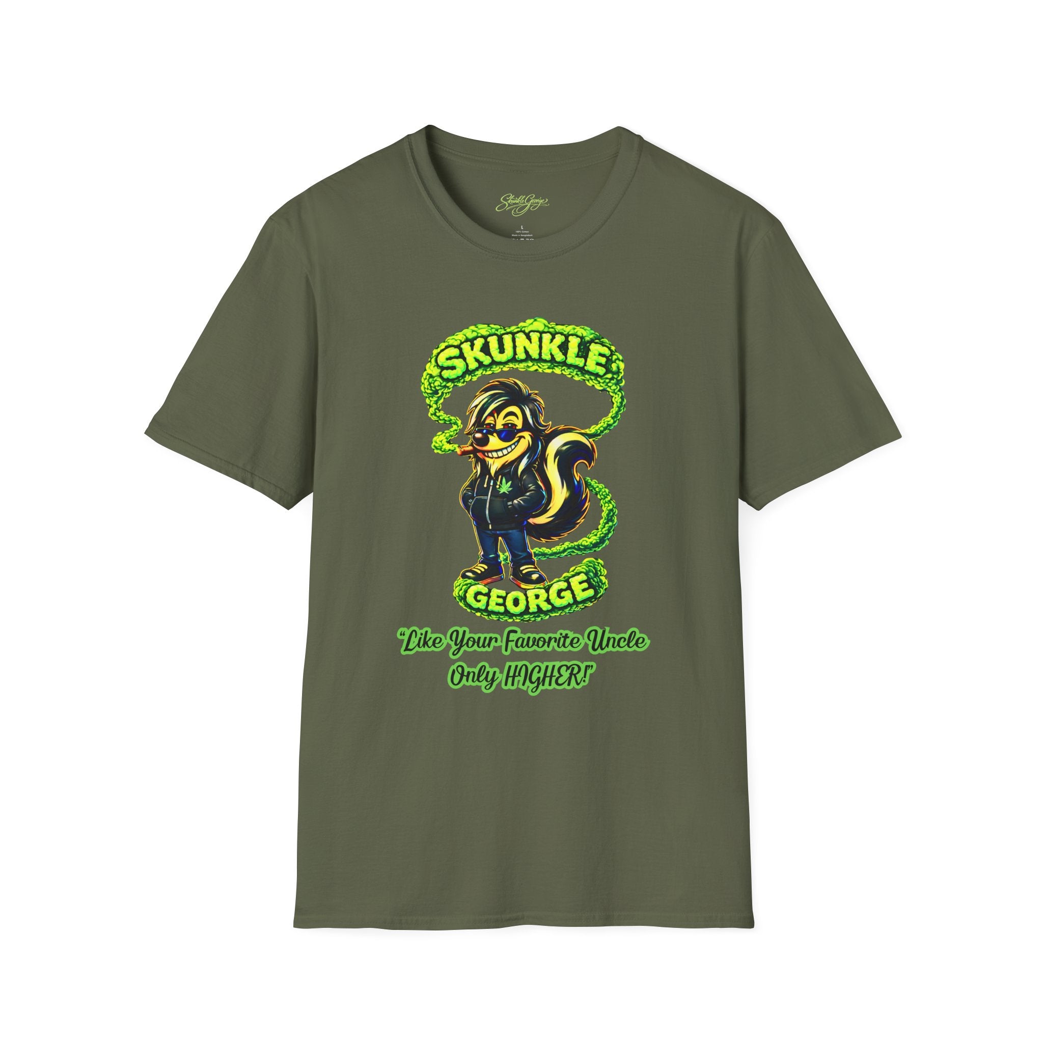 Skunkle George Skunk T-Shirt | Cannabis Canna-Us Graphic Tee