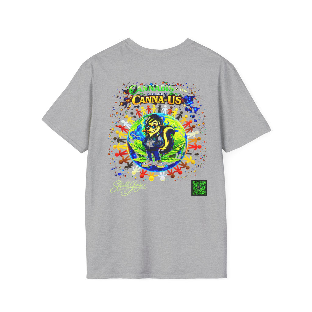 Skunkle George Skunk T-Shirt | Cannabis Canna-Us Graphic Tee