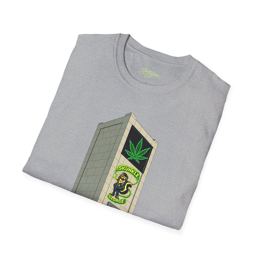 Skunkle George's Canna-Bin Graphic T-Shirt