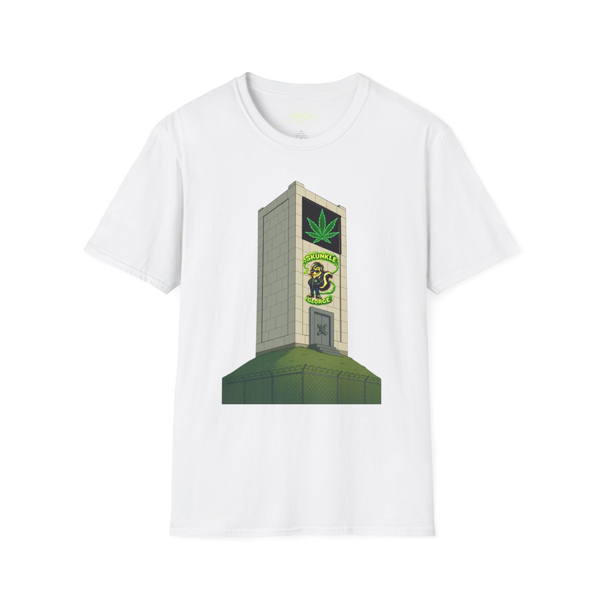 Skunkle George's Canna-Bin Graphic T-Shirt