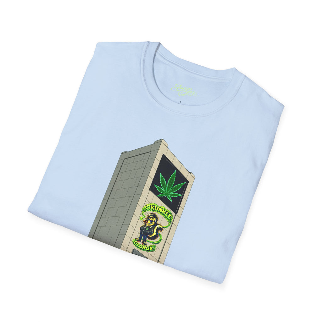 Skunkle George's Canna-Bin Graphic T-Shirt