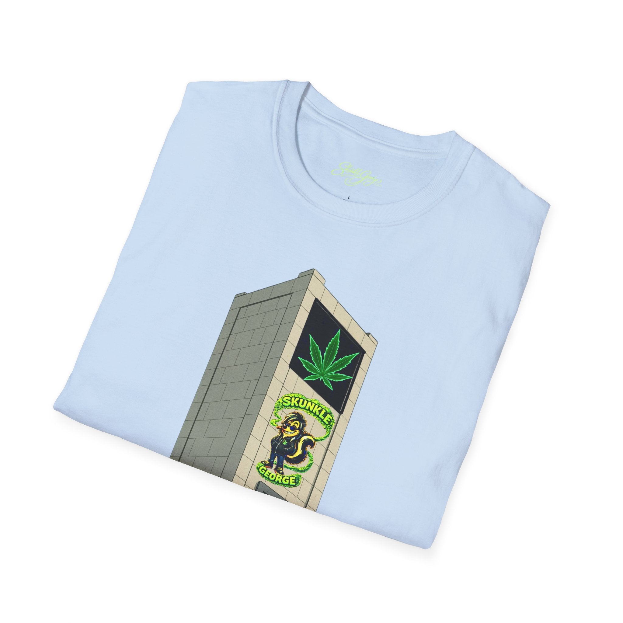 Skunkle George's Canna-Bin Graphic T-Shirt