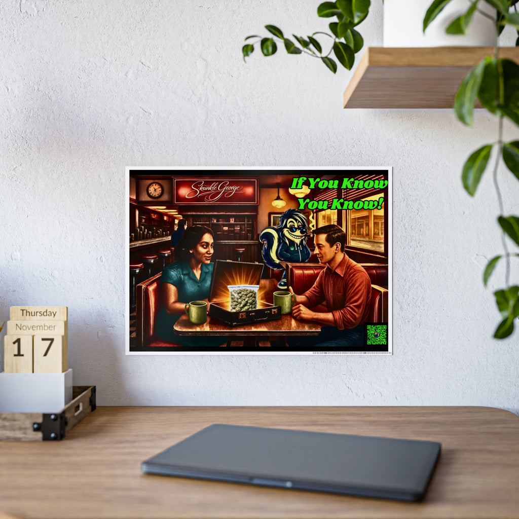 Gloss Poster — Retro Diner Artwork “If You Know You Know”
