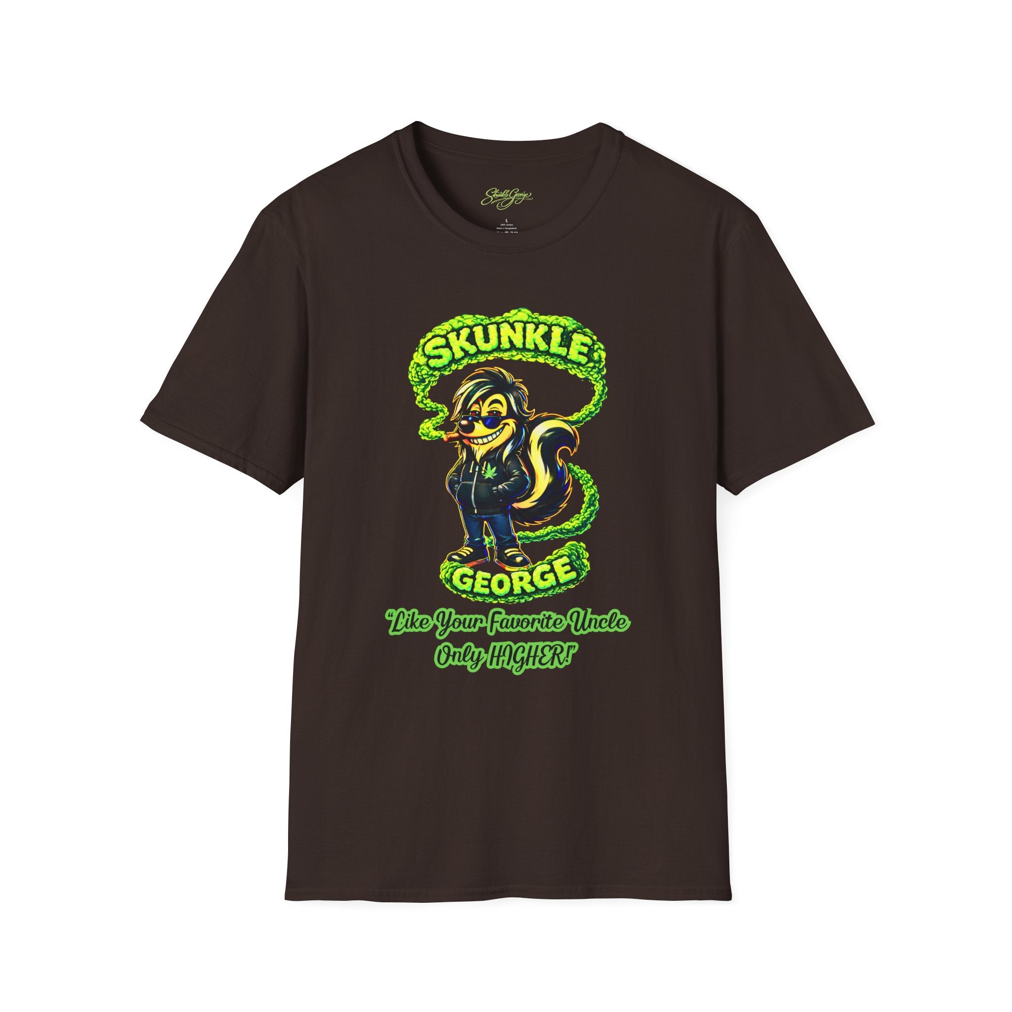 Skunkle George Skunk T-Shirt | Cannabis Canna-Us Graphic Tee