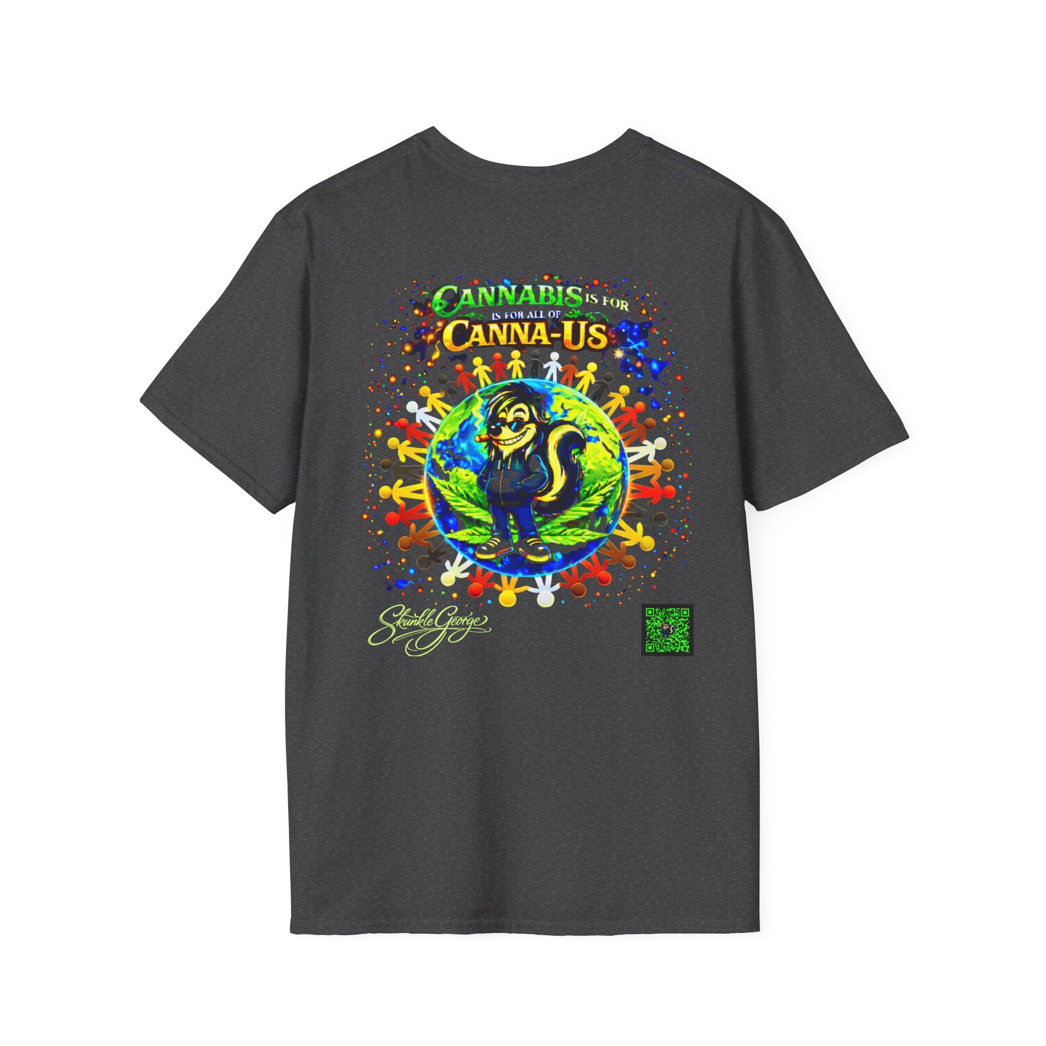 Skunkle George Skunk T-Shirt | Cannabis Canna-Us Graphic Tee