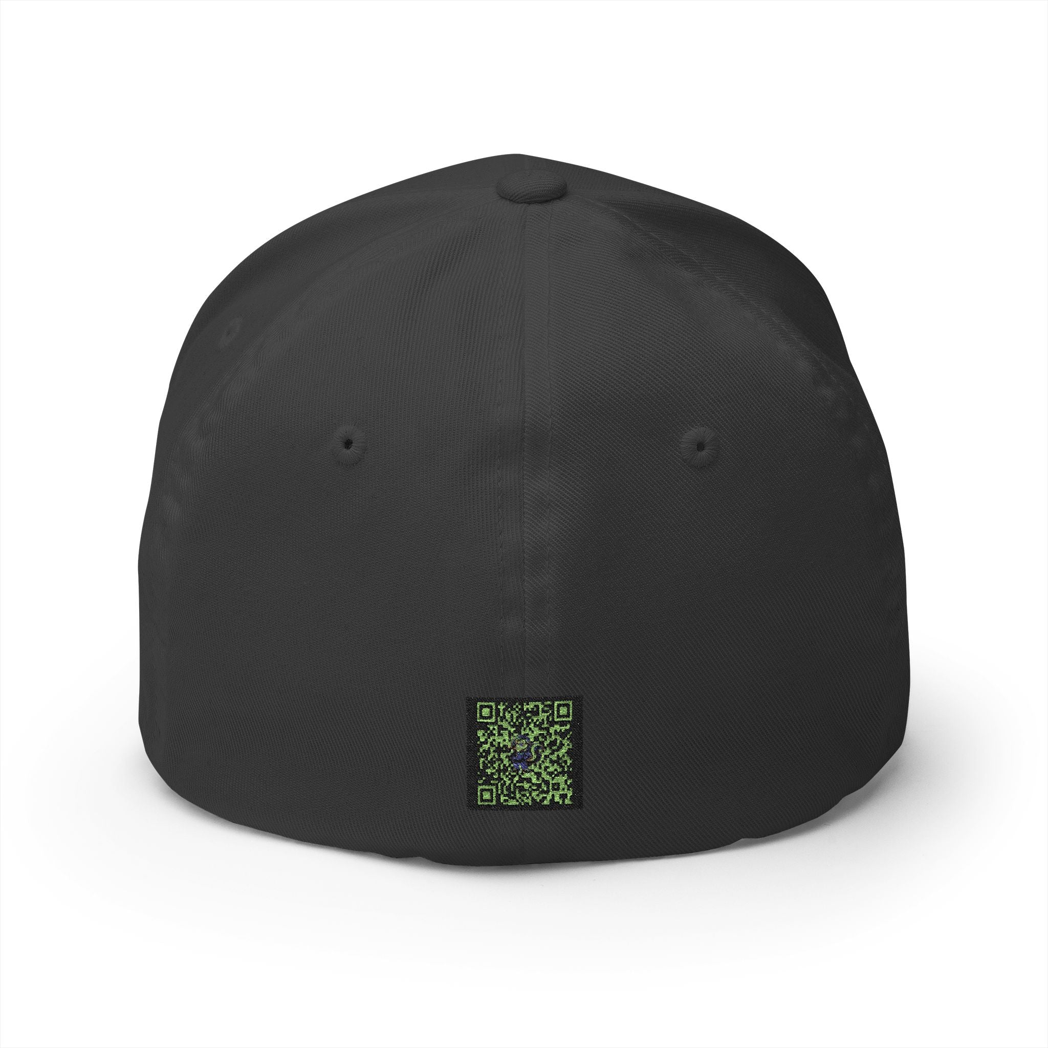Embroidered "Skunkle George" Script Cap — Black Structured Baseball Hat