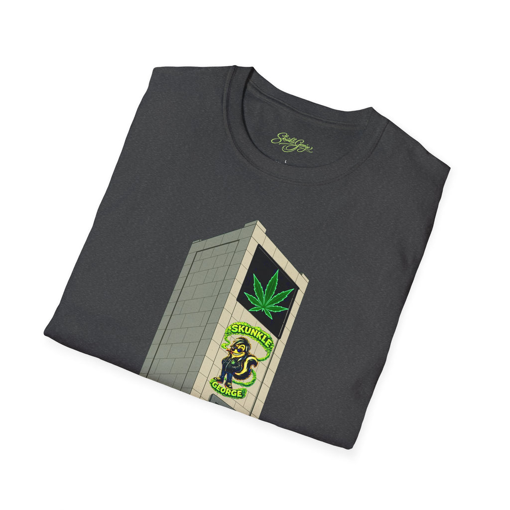 Skunkle George's Canna-Bin Graphic T-Shirt