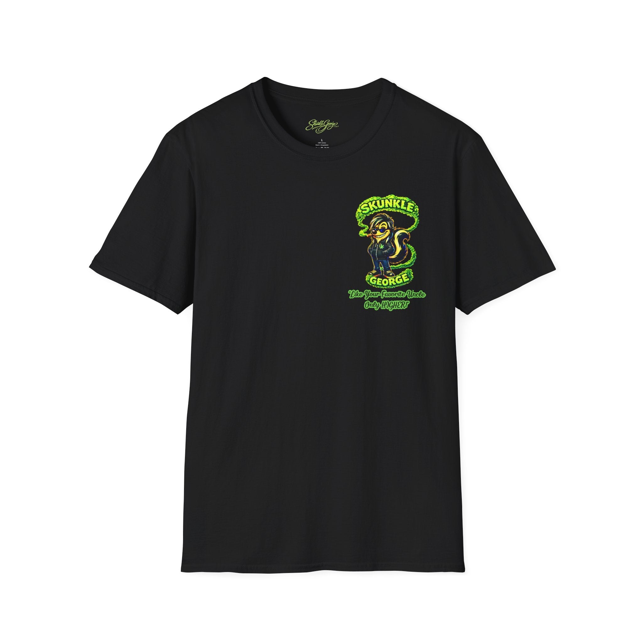 Skunkle George Cinematic T-Shirt — "You're Gonna Need A Bigger Bag!!!" Retro Cinematic Graphic Tee