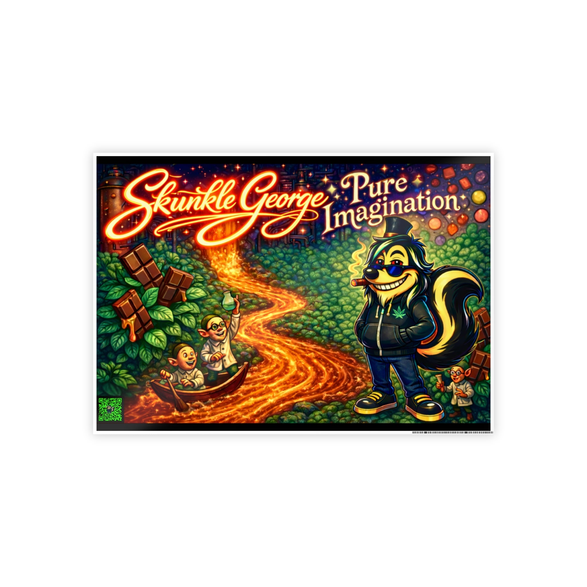 Gloss Poster — "Skunkle George: Pure Imagination" Art Print
