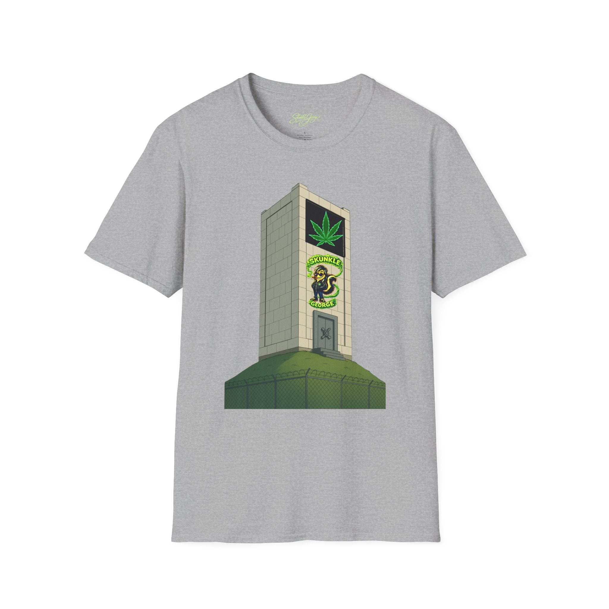 Skunkle George's Canna-Bin Graphic T-Shirt