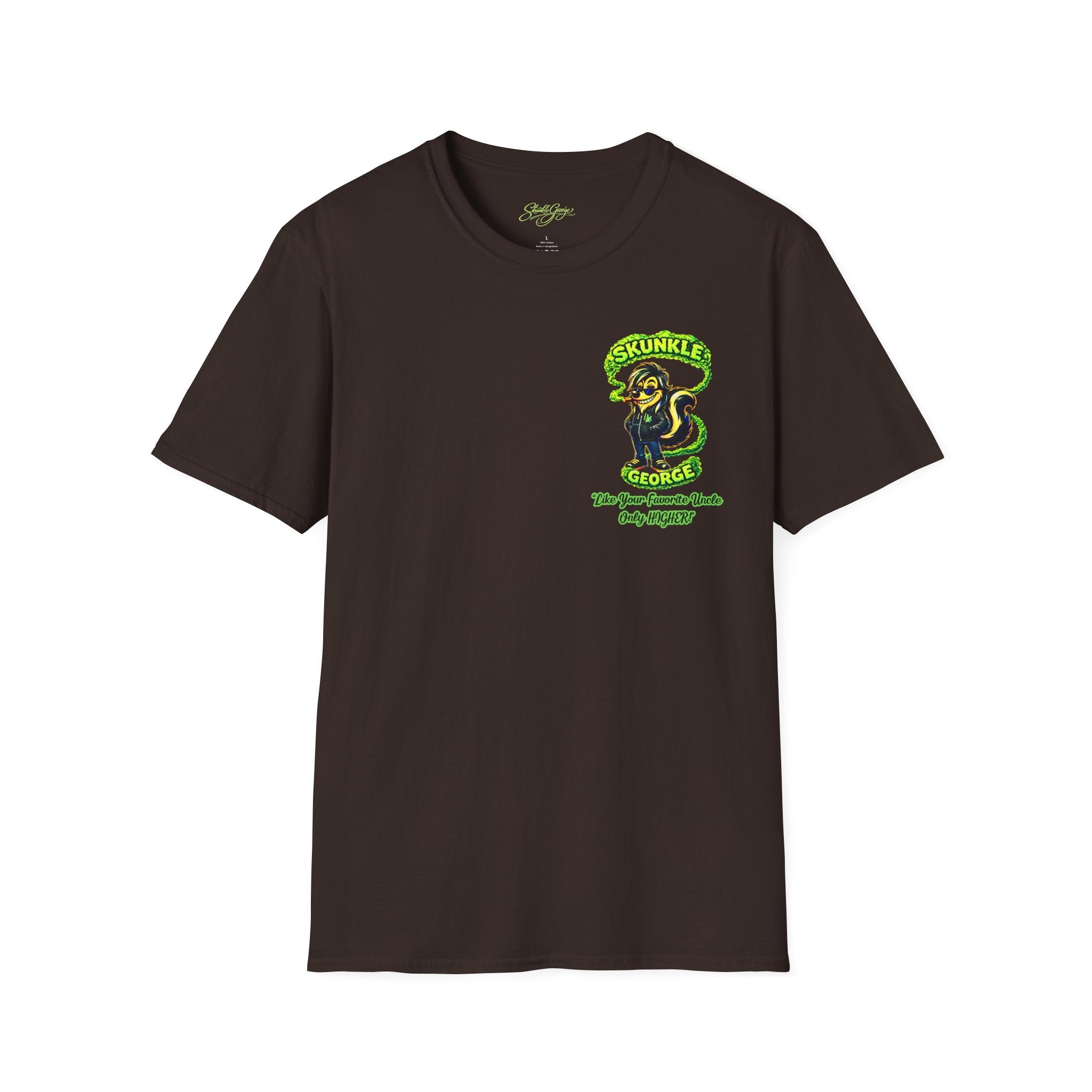Skunkle George T-Shirt | Retro Cannabis Edibles Rocket Shirt