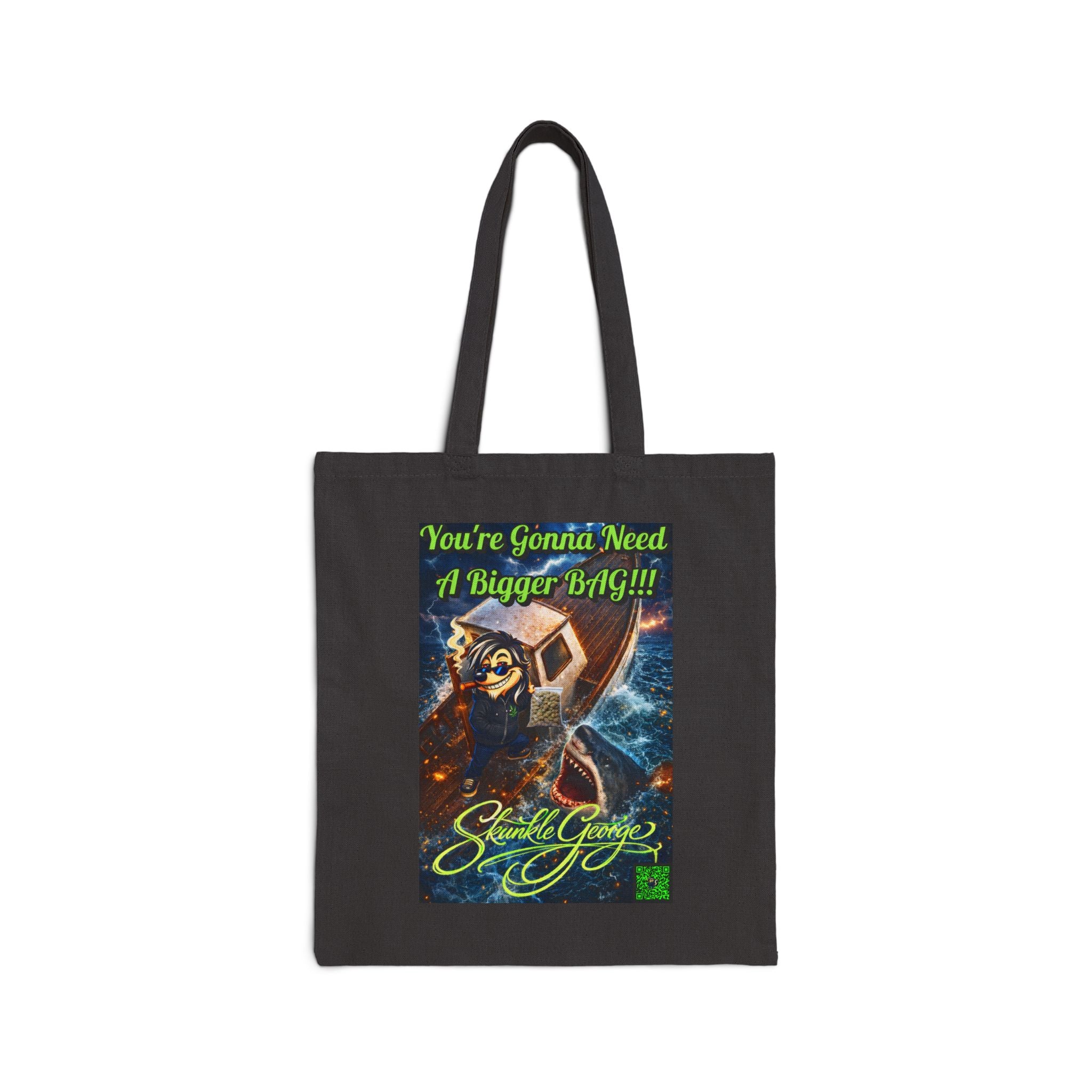 Skunkle George Tote Bag — Cotton Canvas Tote