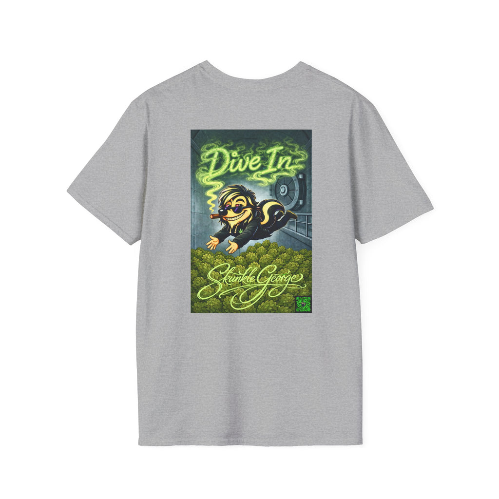 Skunkle George's Canna-Bin Graphic T-Shirt