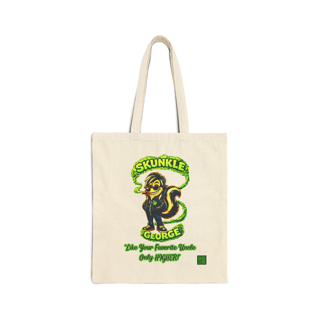 Skunkle George Tote Bag — Cotton Canvas Tote