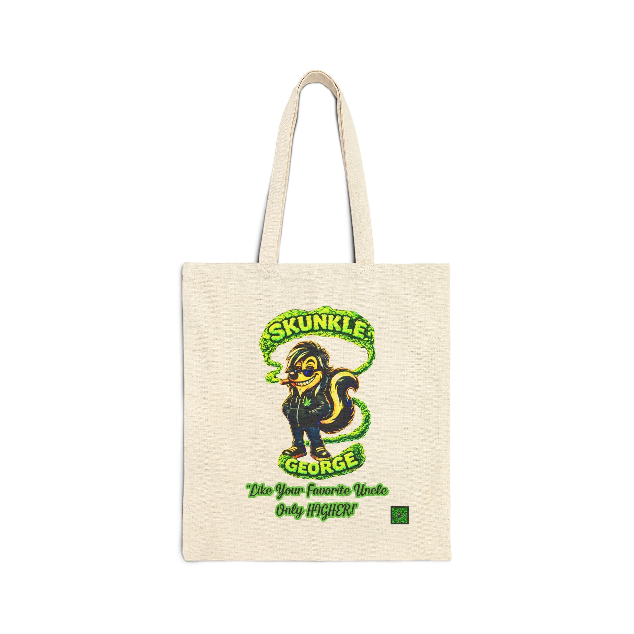 Skunkle George Tote Bag — Cotton Canvas Tote