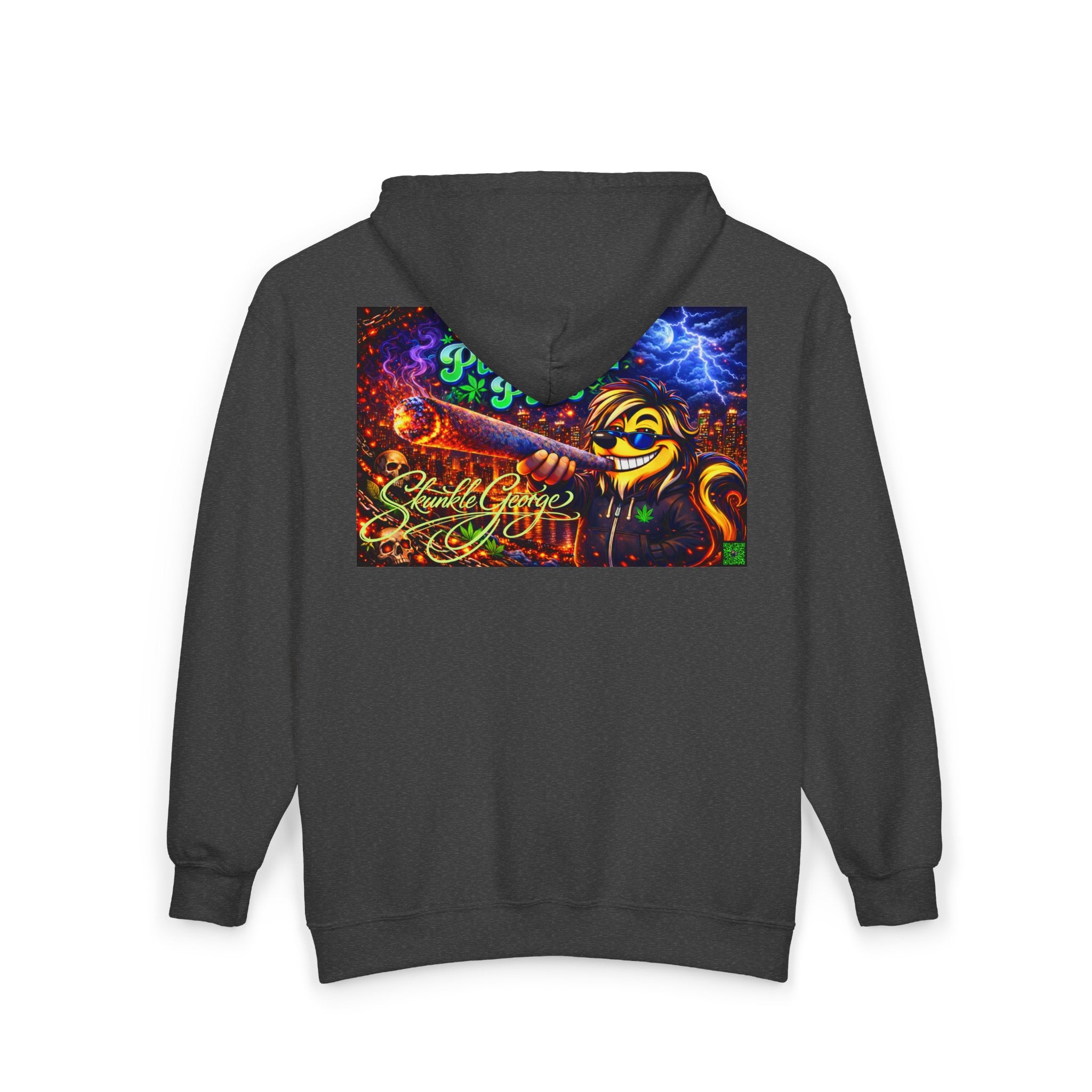 Zip Hoodie - "This Too Shall Puff Puff Pass" Colorful Stoner Graphic