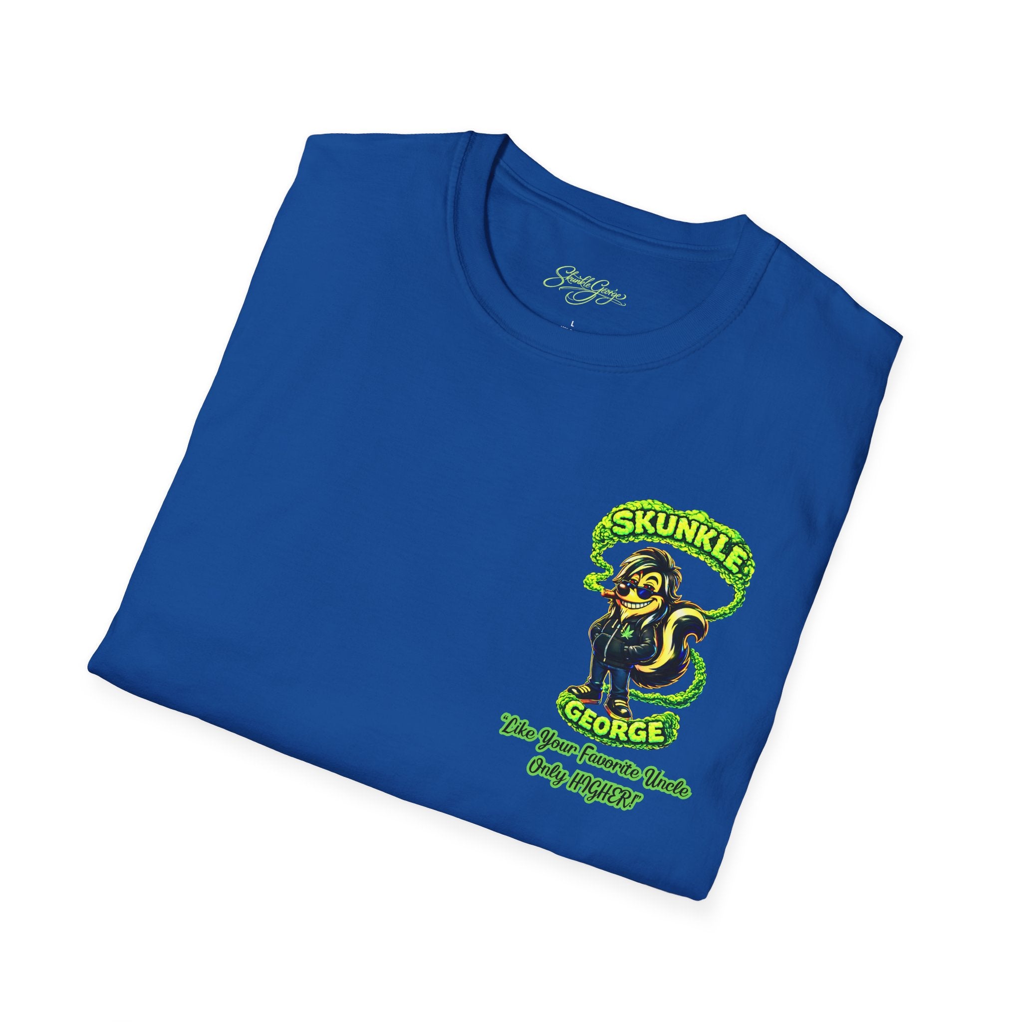 Skunkle George Cinematic T-Shirt — "You're Gonna Need A Bigger Bag!!!" Retro Cinematic Graphic Tee