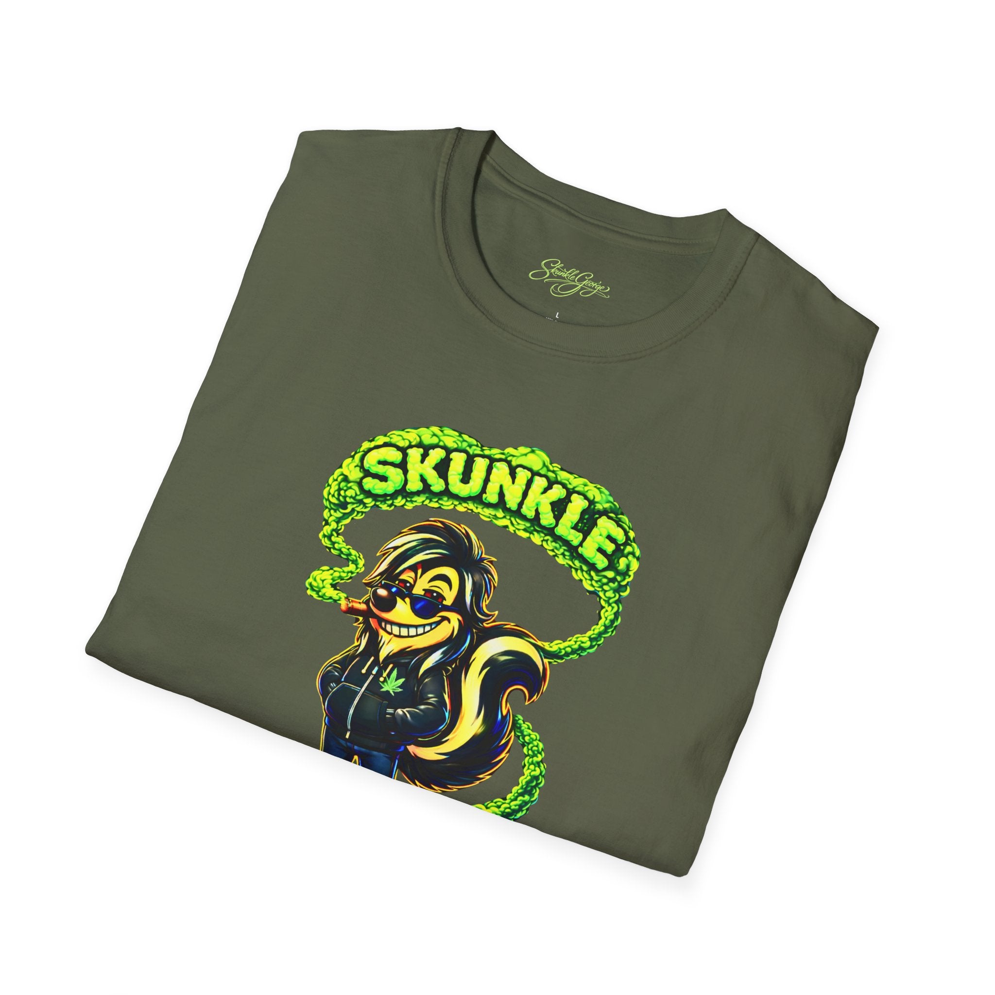 Skunkle George Skunk T-Shirt | Cannabis Canna-Us Graphic Tee