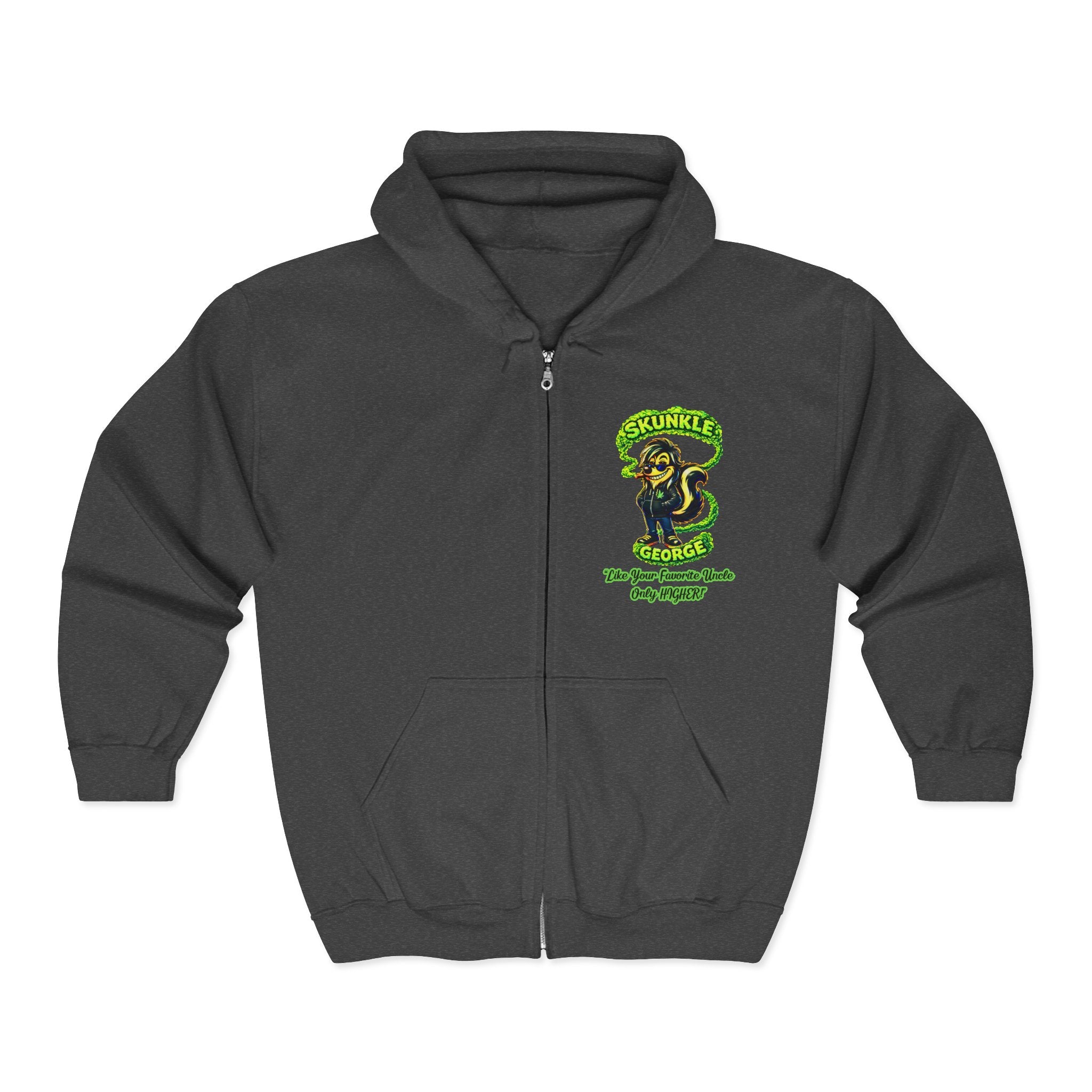 Zip Hoodie — Skunkle George “Pure Imagination” Retro Graphic Zip-Up