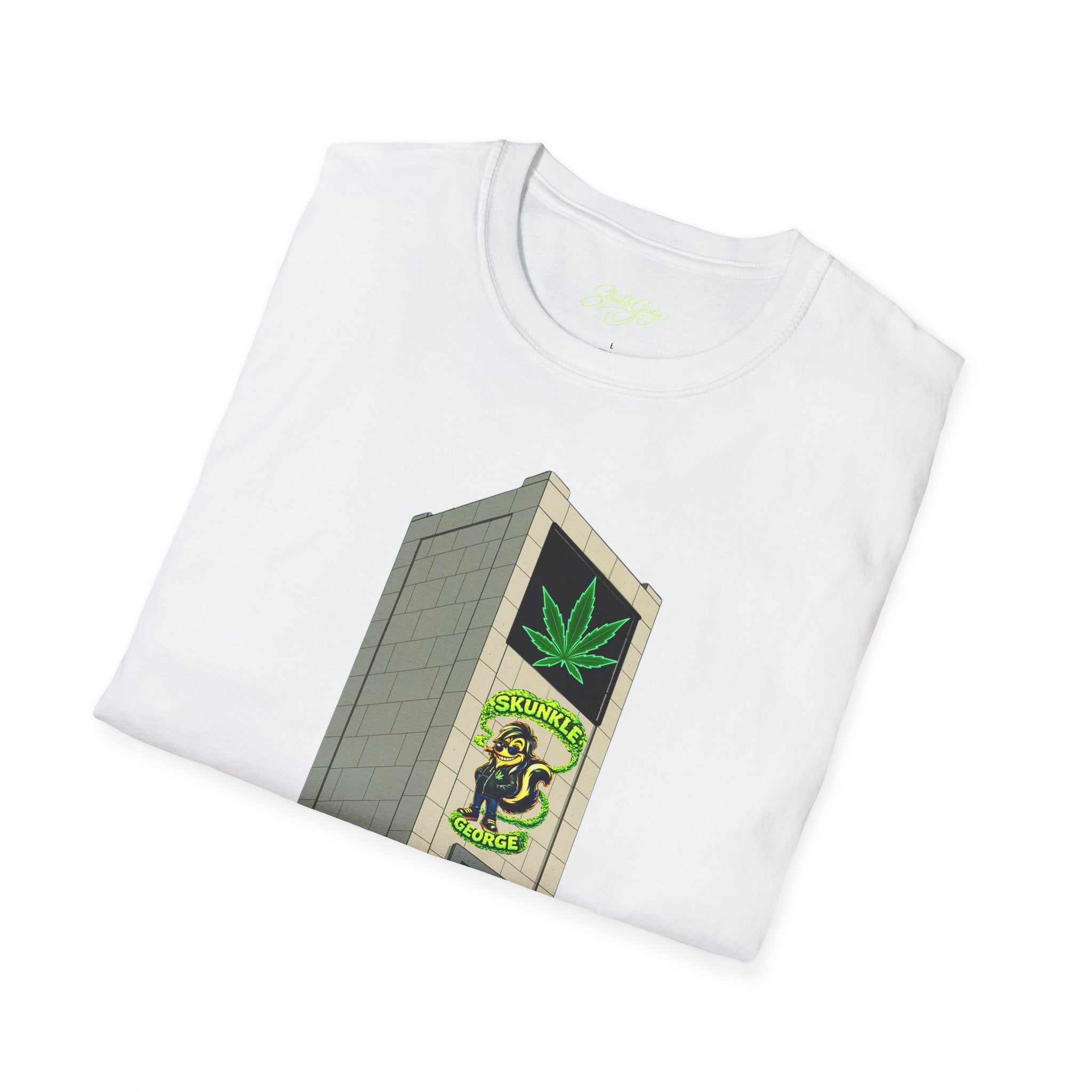 Skunkle George's Canna-Bin Graphic T-Shirt