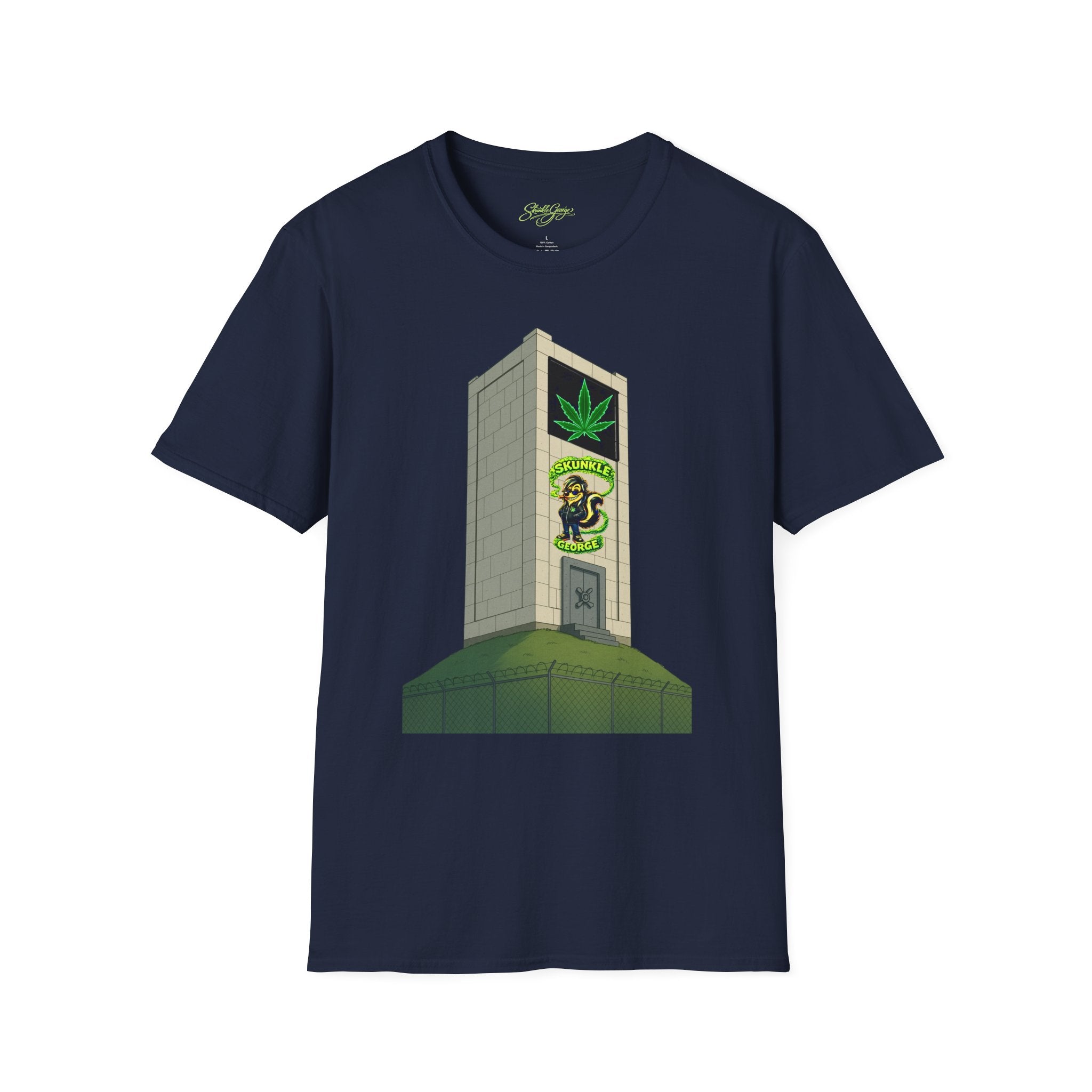 Skunkle George's Canna-Bin Graphic T-Shirt