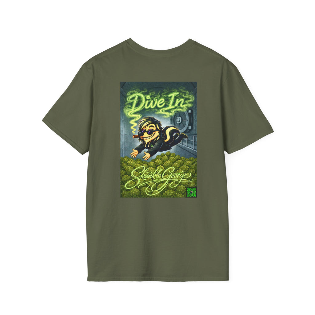 Skunkle George's Canna-Bin Graphic T-Shirt