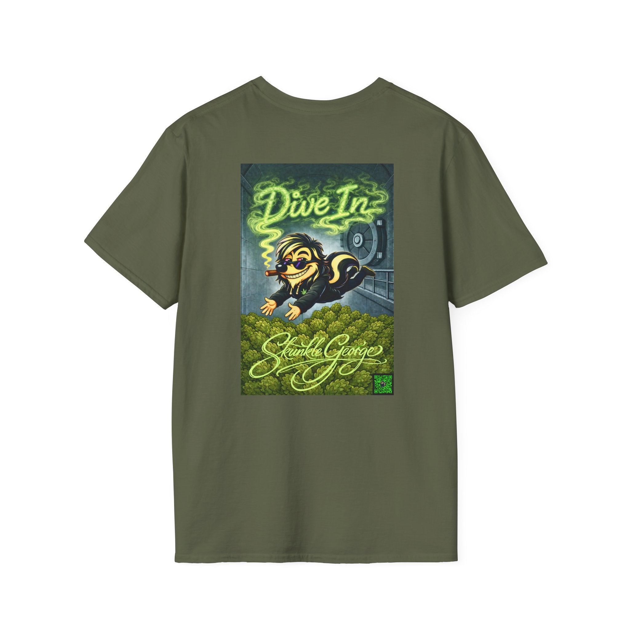 Skunkle George's Canna-Bin Graphic T-Shirt
