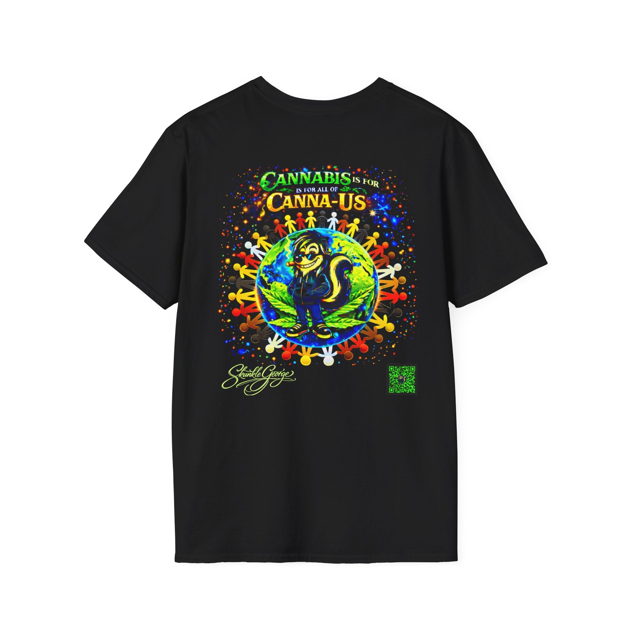 Skunkle George Skunk T-Shirt | Cannabis Canna-Us Graphic Tee