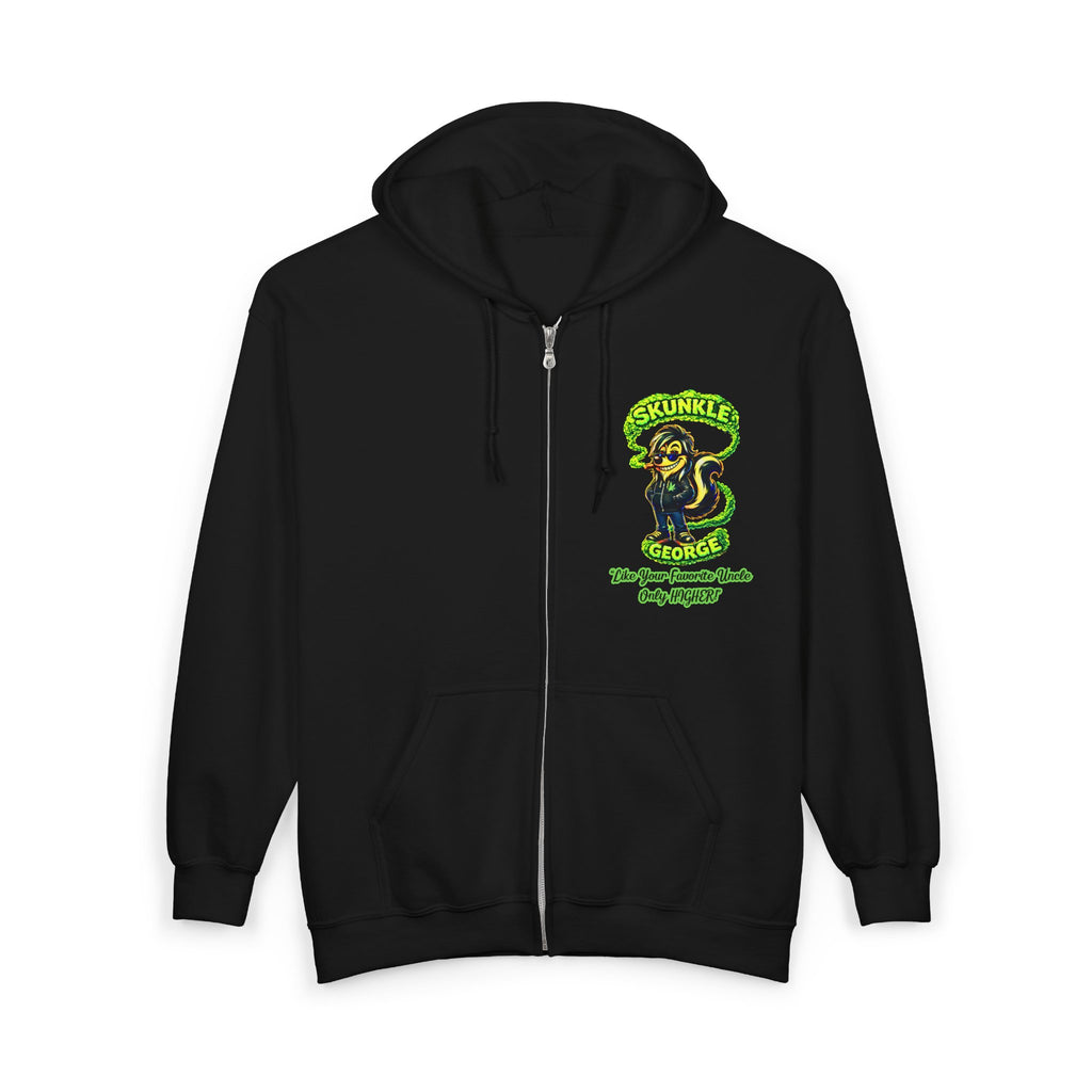 Zip Hoodie — Skunkle George “Pure Imagination” Retro Graphic Zip-Up