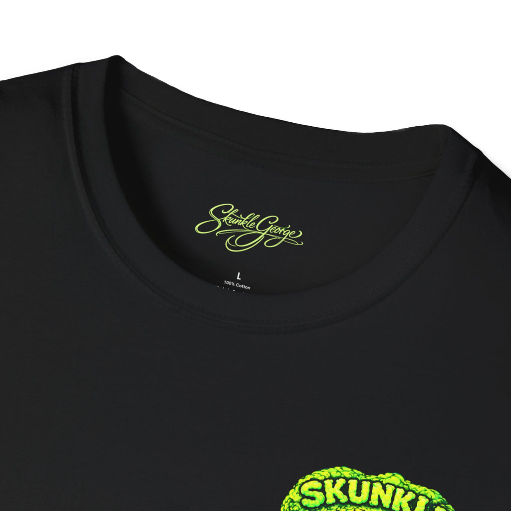 Skunkle George T-Shirt | Retro Cannabis Edibles Rocket Shirt