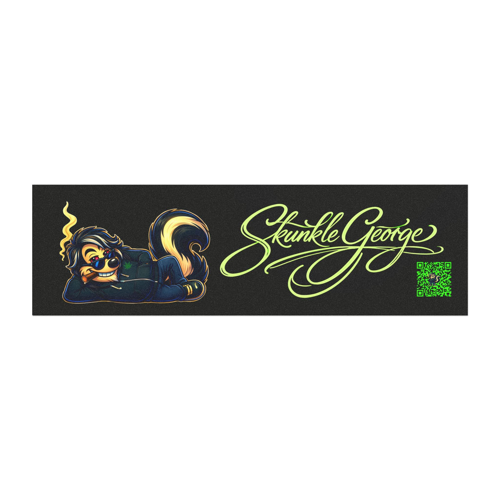 Skunk Mascot Car Magnet — "Skunkle George" Retro Logo Sticker for Cars