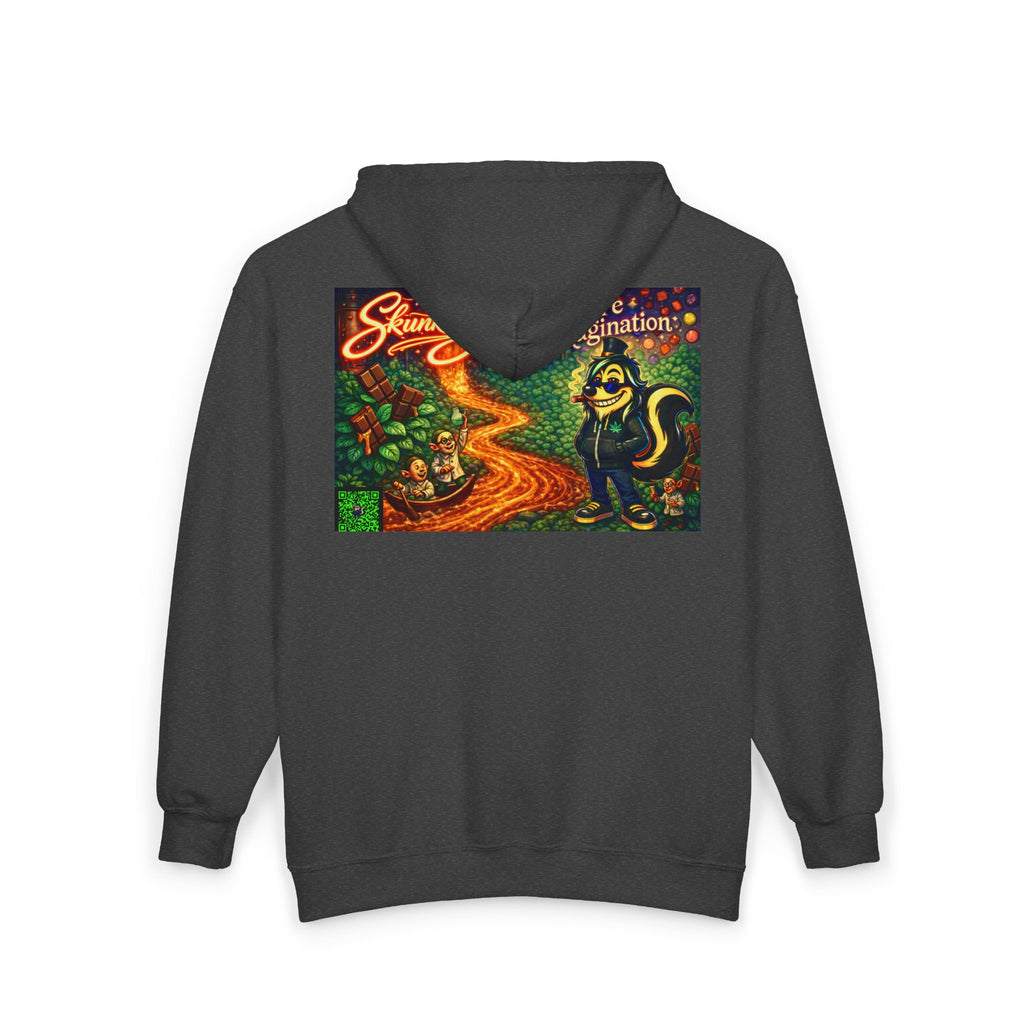 Zip Hoodie — Skunkle George “Pure Imagination” Retro Graphic Zip-Up