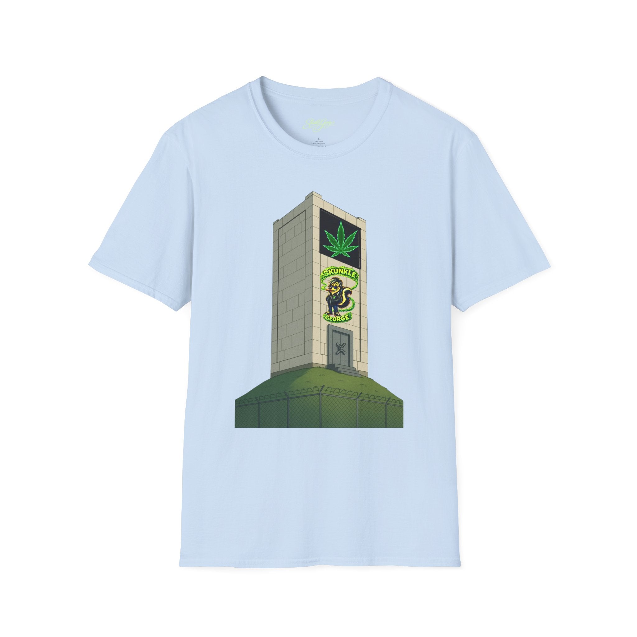Skunkle George's Canna-Bin Graphic T-Shirt