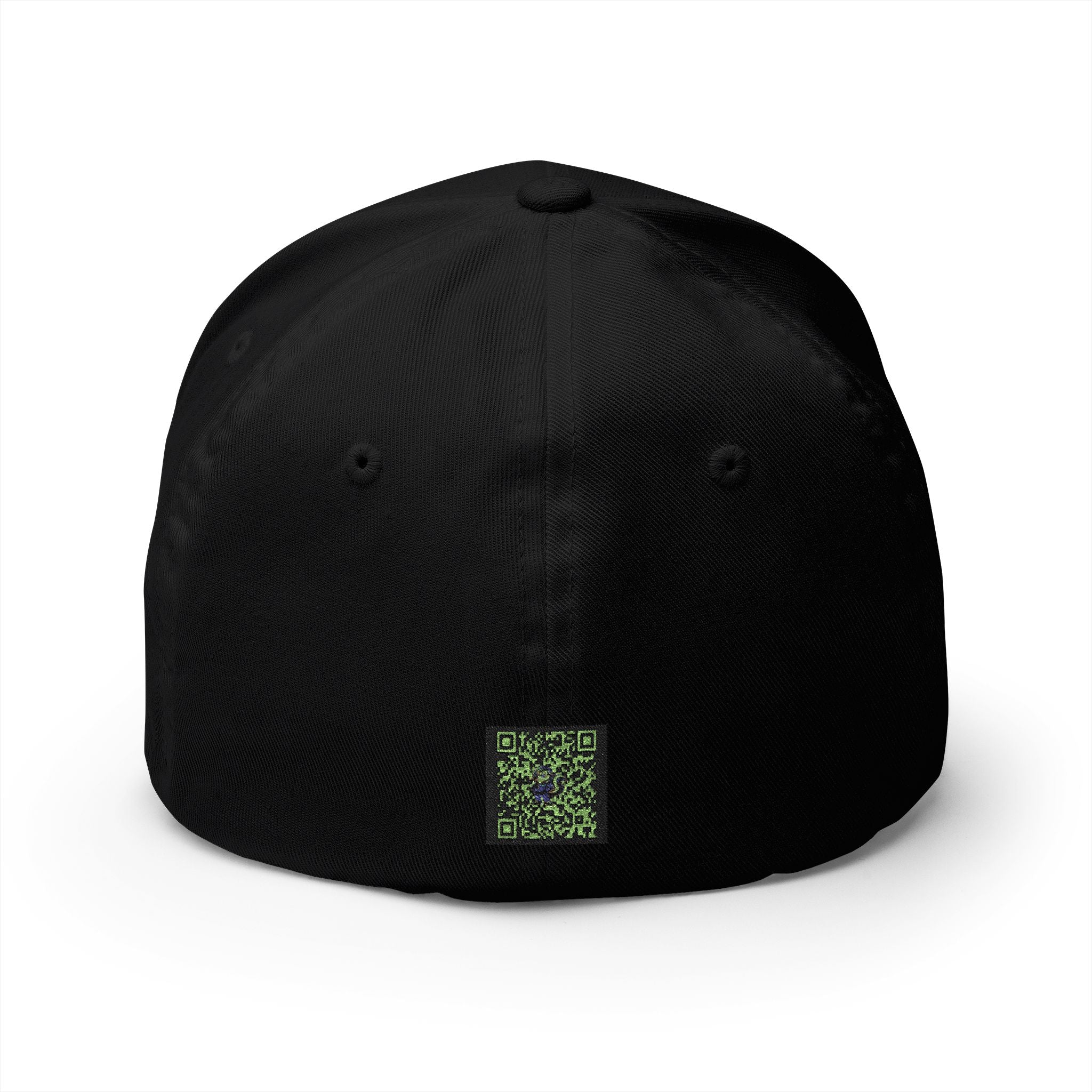 Embroidered "Skunkle George" Script Cap — Black Structured Baseball Hat