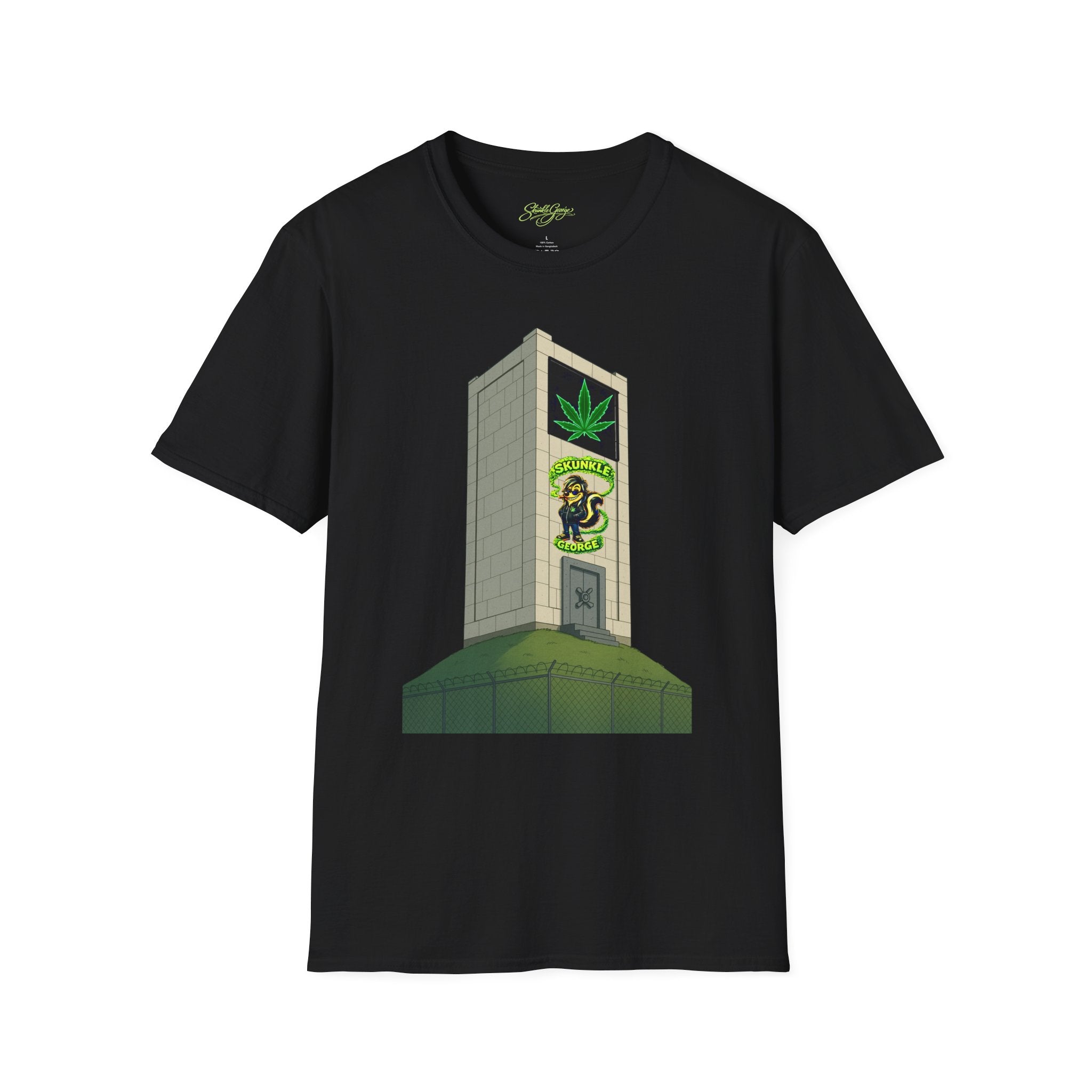 Skunkle George's Canna-Bin Graphic T-Shirt