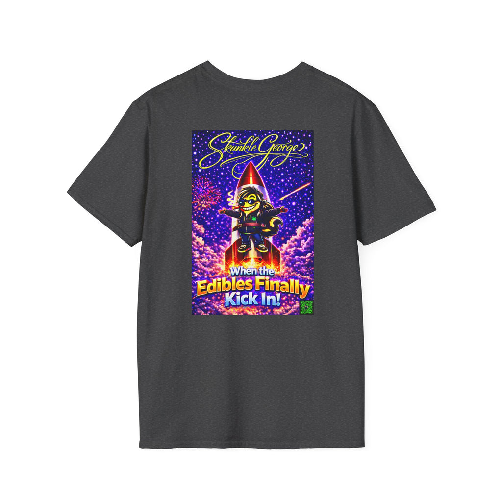 Skunkle George T-Shirt | Retro Cannabis Edibles Rocket Shirt