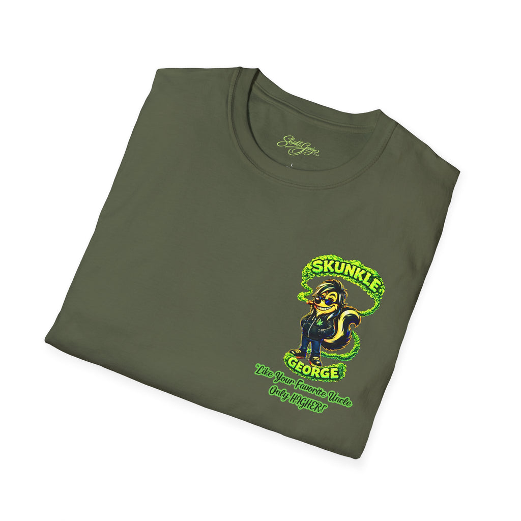 Skunkle George Cinematic T-Shirt — "You're Gonna Need A Bigger Bag!!!" Retro Cinematic Graphic Tee