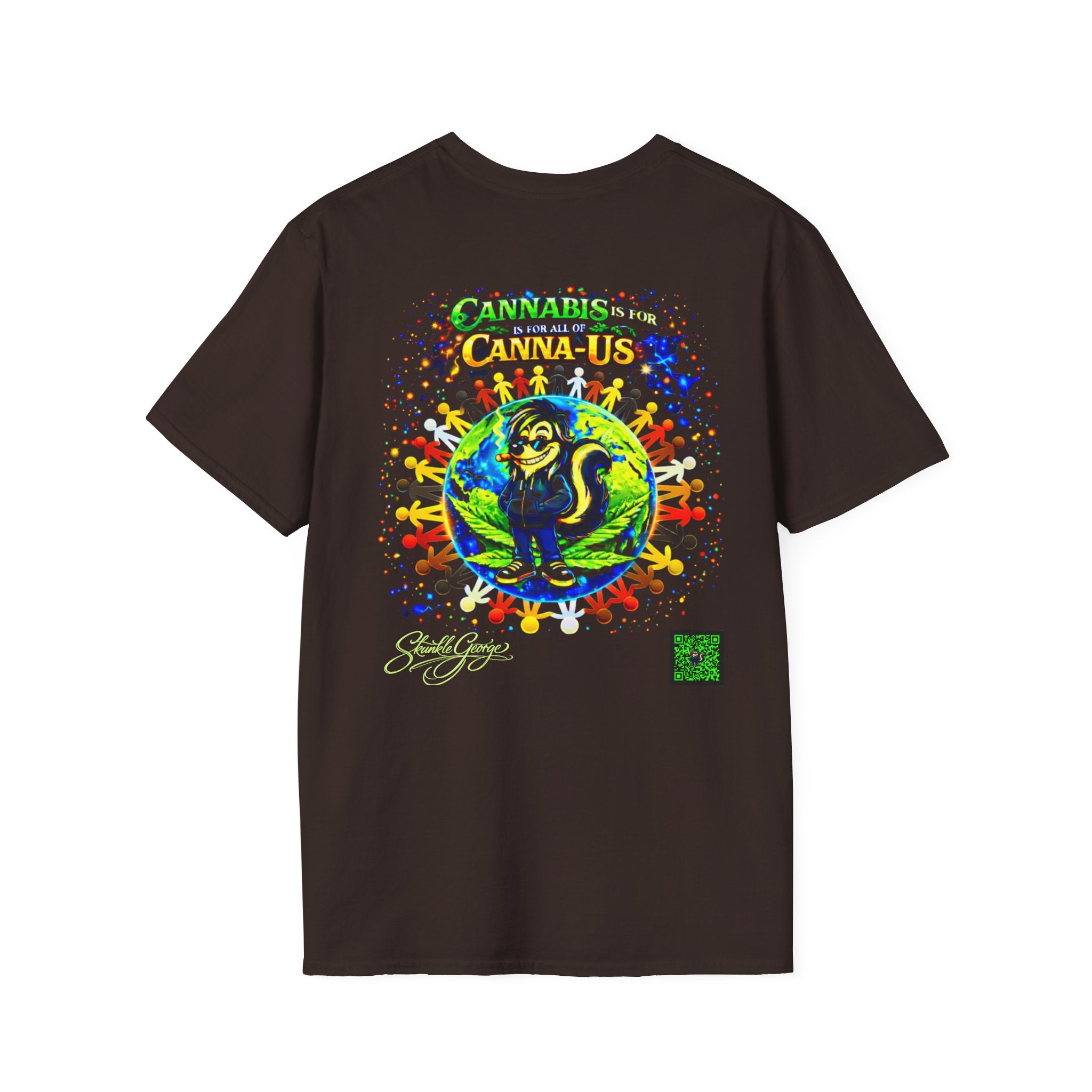 Skunkle George Skunk T-Shirt | Cannabis Canna-Us Graphic Tee