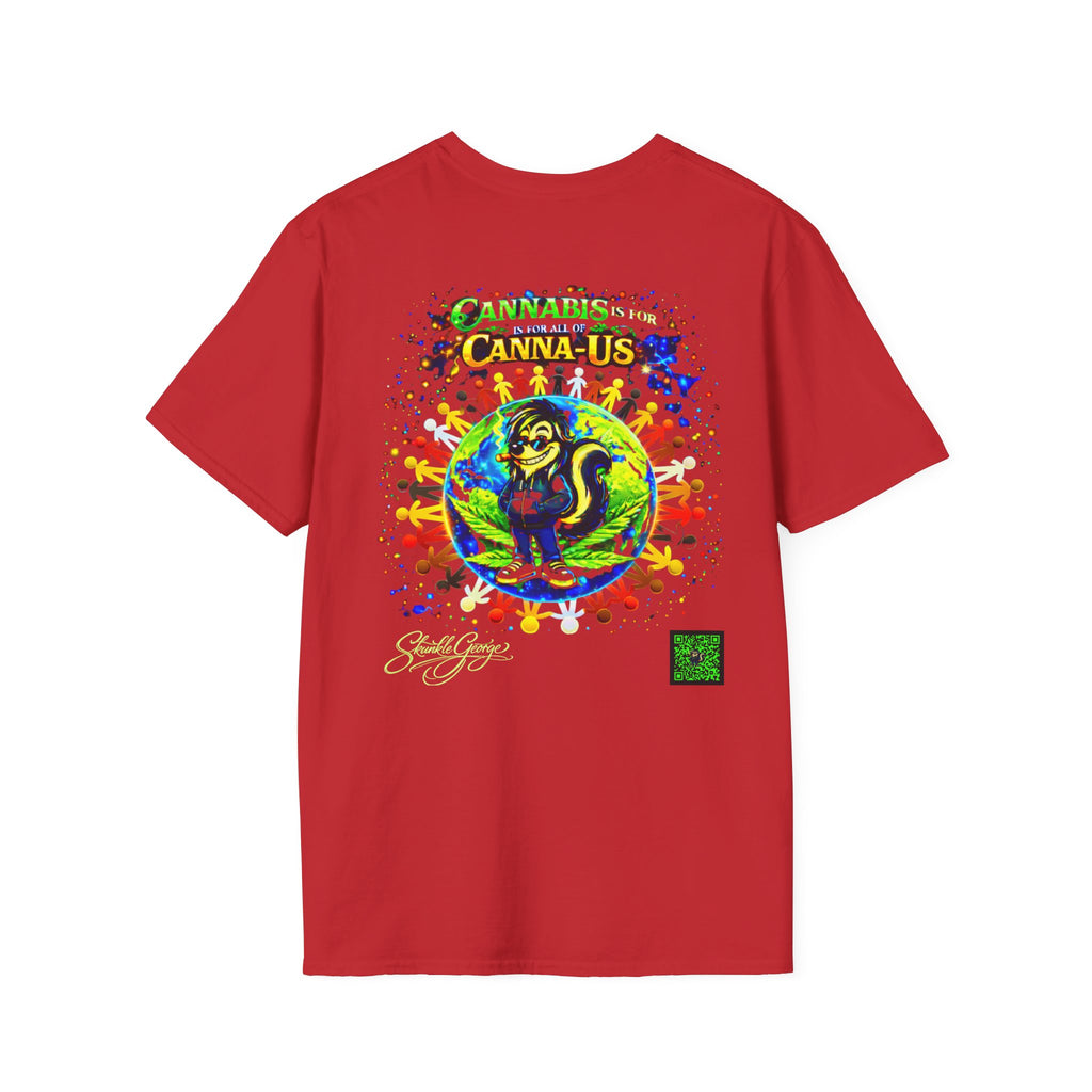 Skunkle George Skunk T-Shirt | Cannabis Canna-Us Graphic Tee