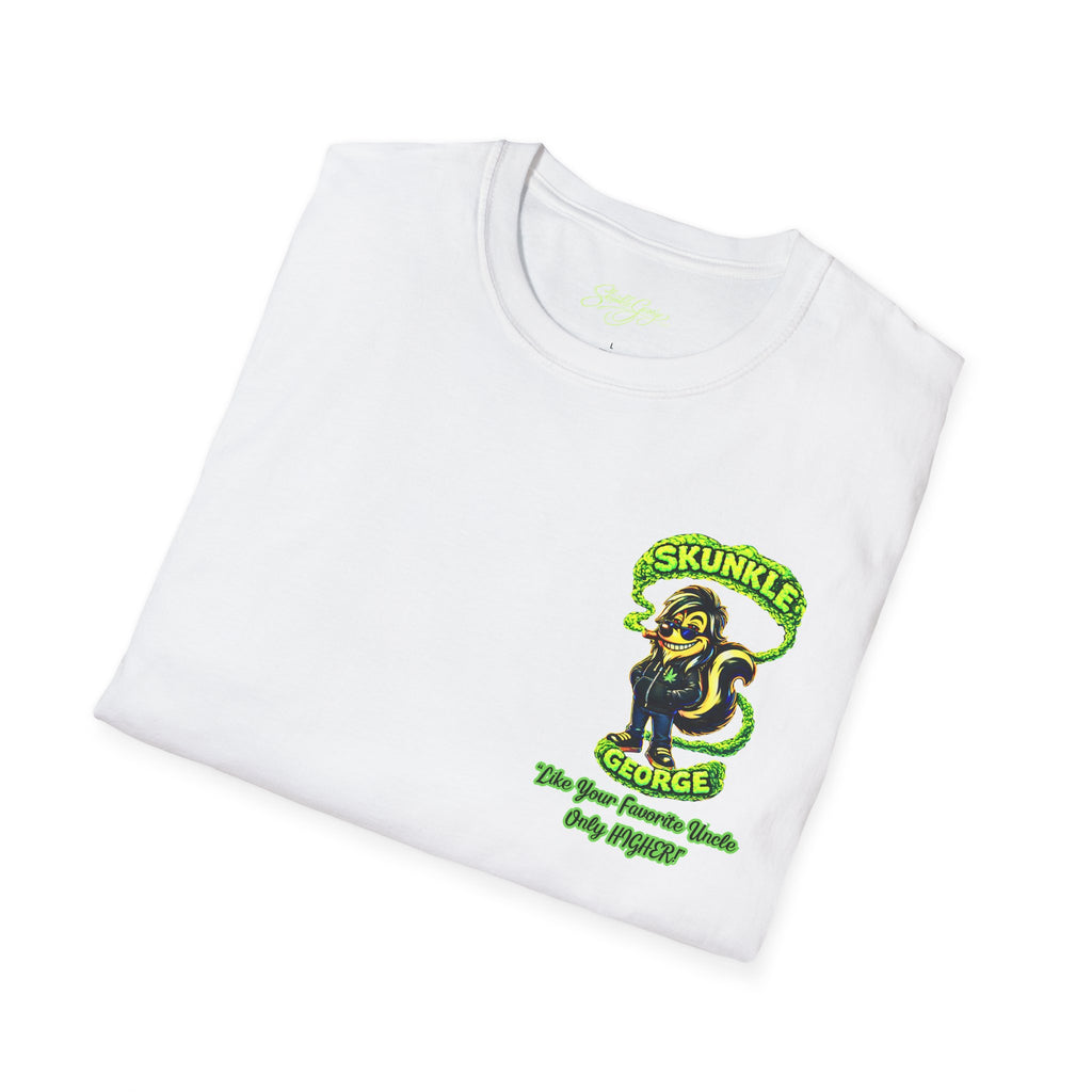 Skunkle George T-Shirt | Retro Cannabis Edibles Rocket Shirt