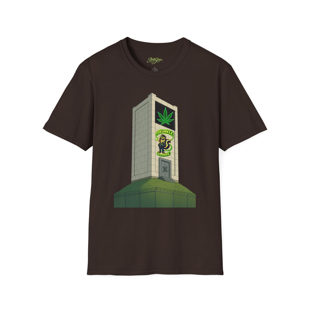 Skunkle George's Canna-Bin Graphic T-Shirt
