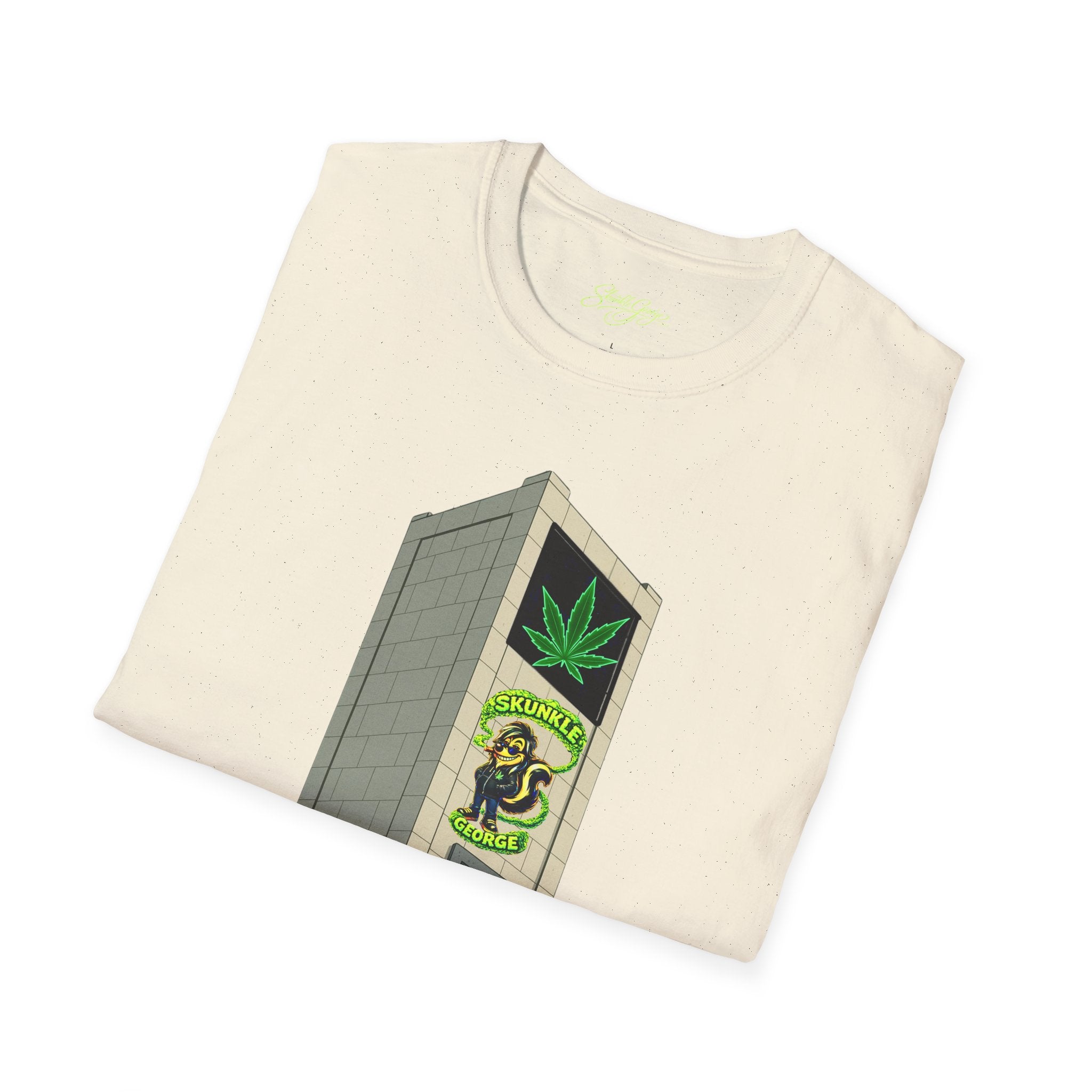 Skunkle George's Canna-Bin Graphic T-Shirt